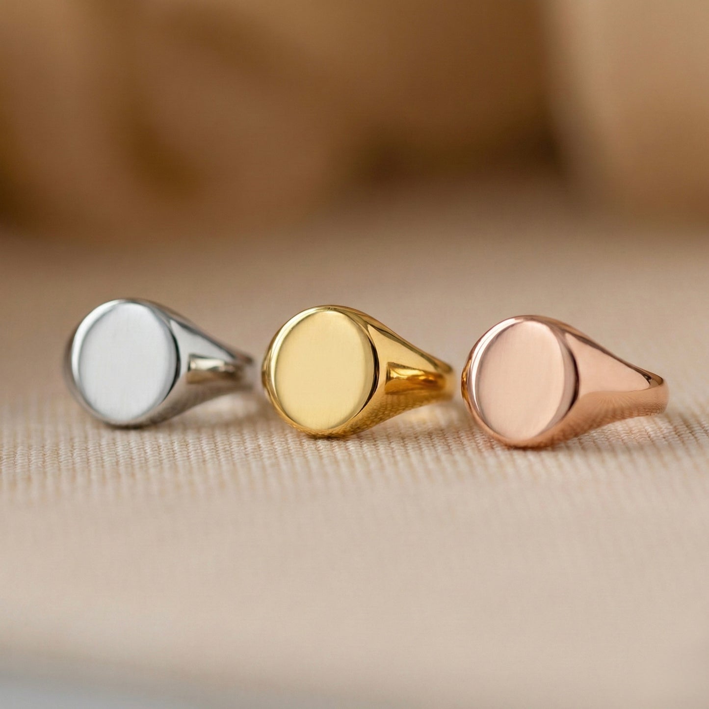 Classic Oval Signet Yüzük