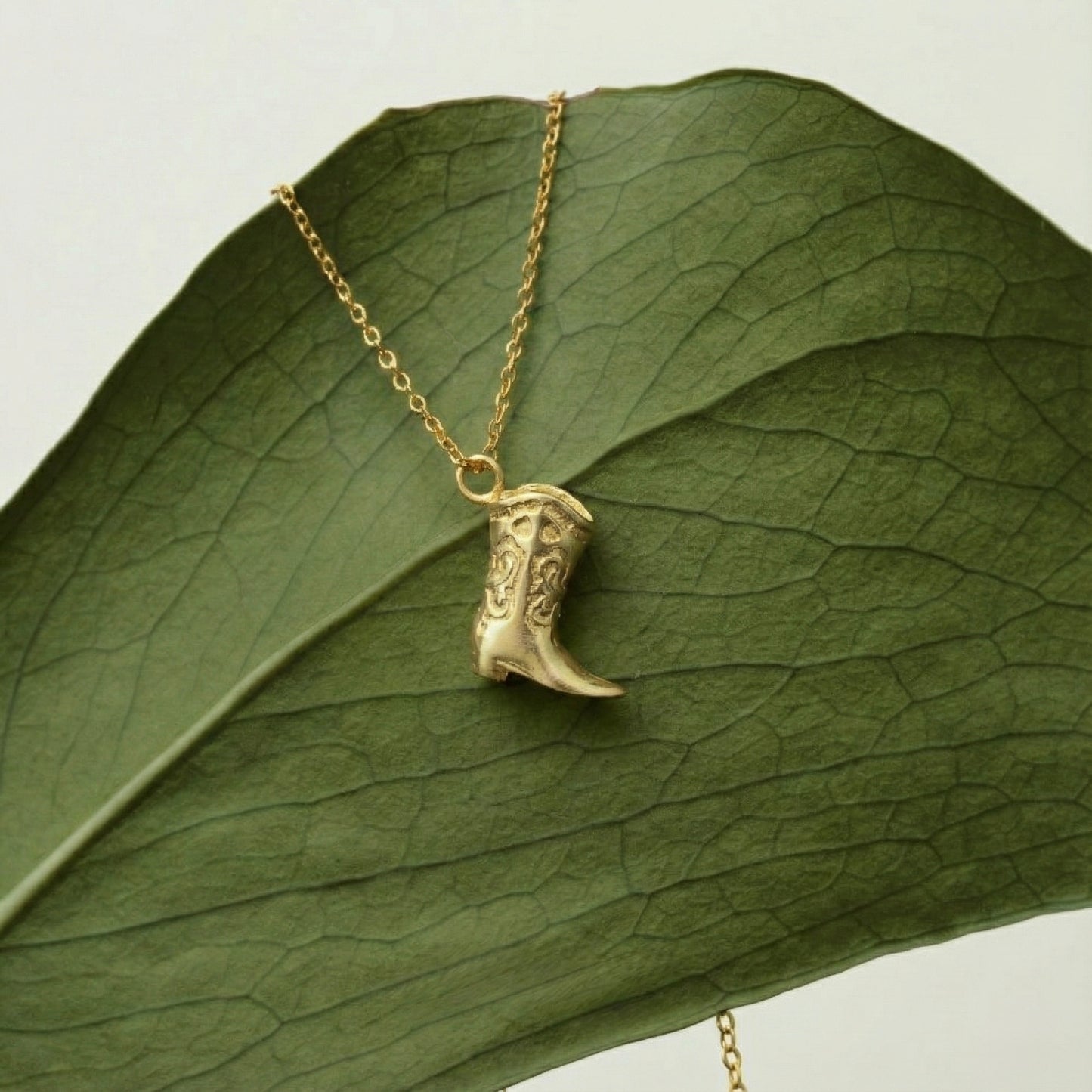 Kovboy Çizmesi Kolye - 14K Altın Kaplama