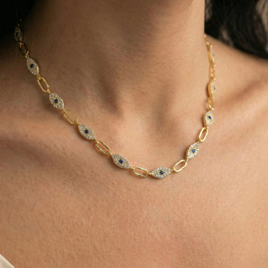 Aura Evil Eye Link Kolye