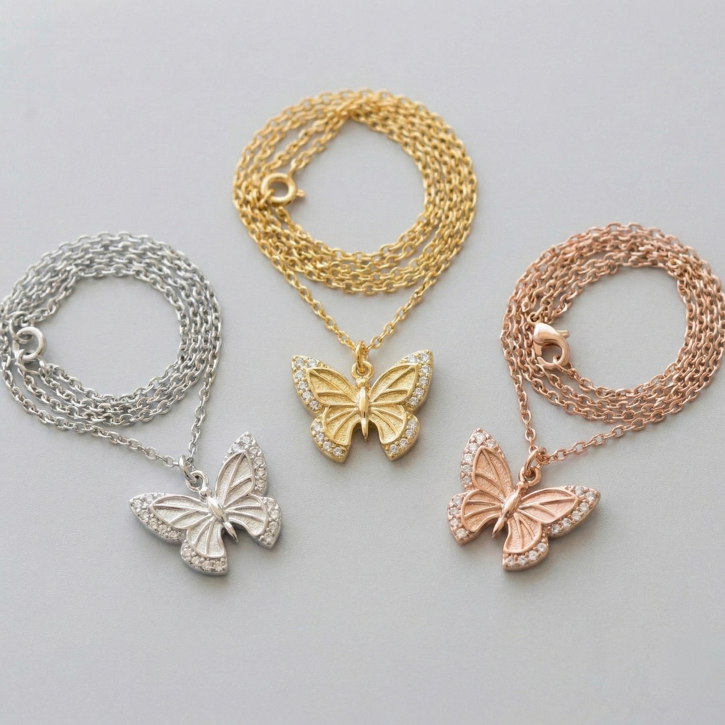 Monarch Butterfly Kolye