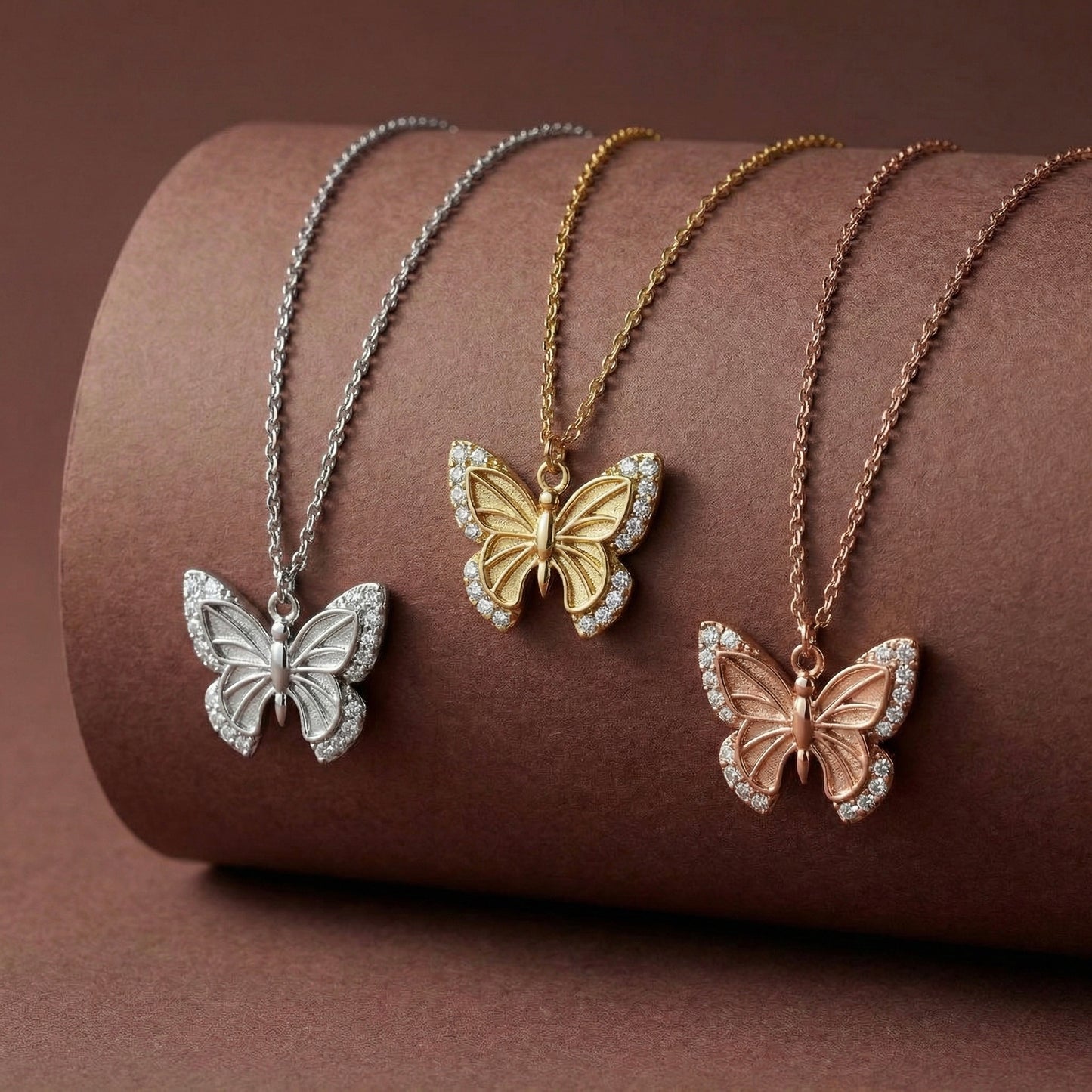 Monarch Butterfly Kolye