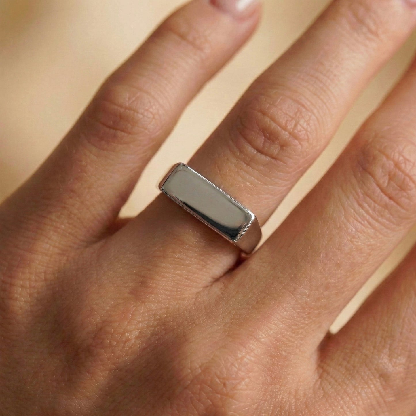 Classic Rectangular Signet Yüzük