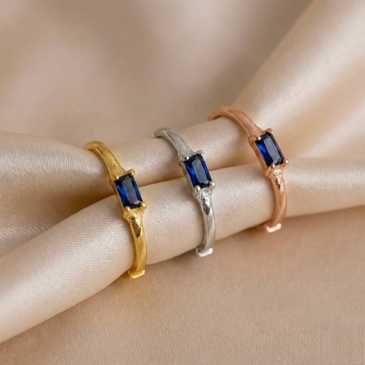 Oceanic Baguette Yüzük