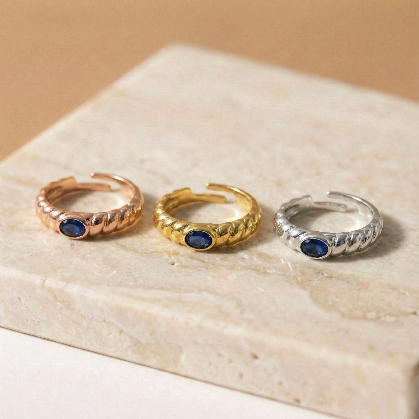 Oceanic Ripple Band Yüzük