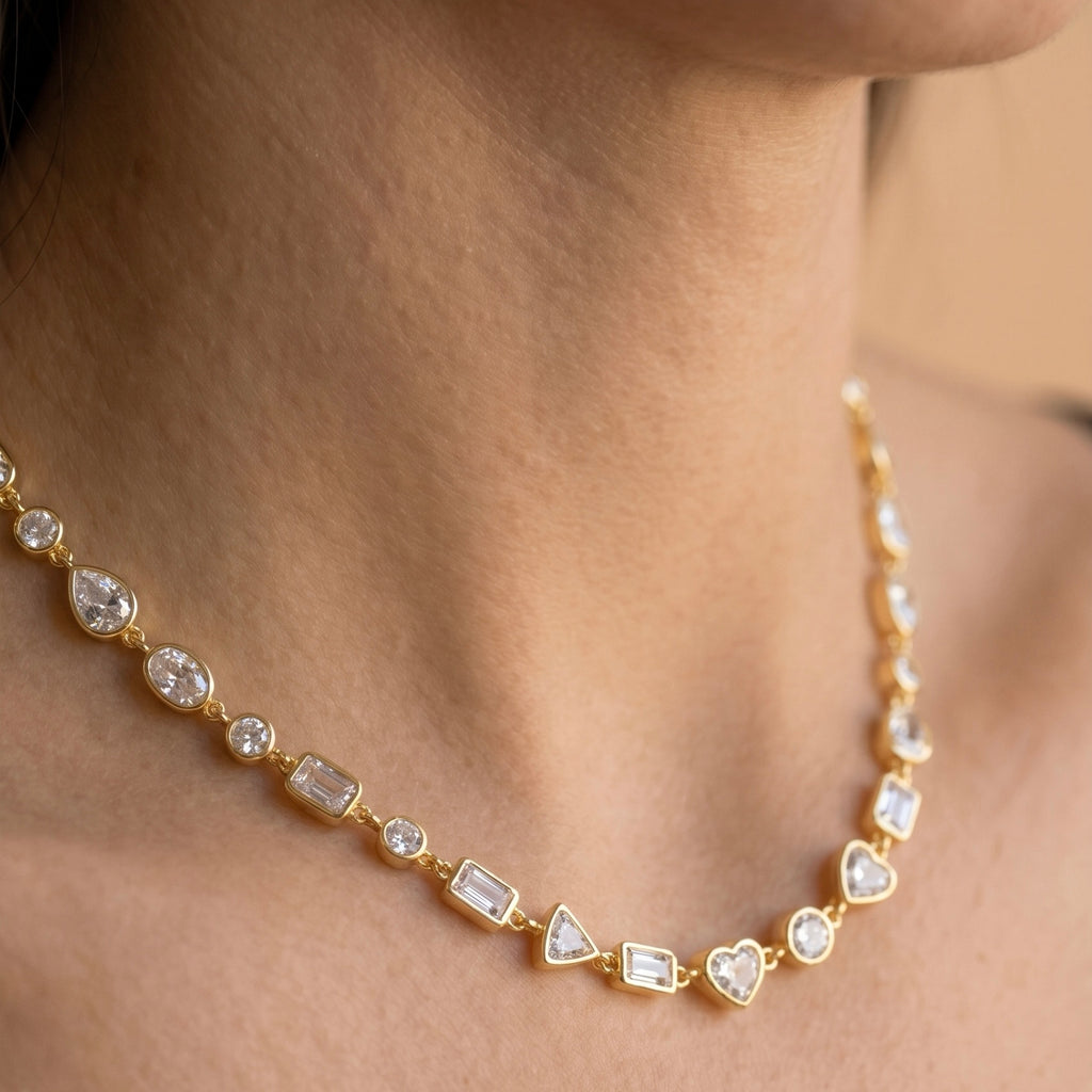 Mixed Cut Crystal Riviera