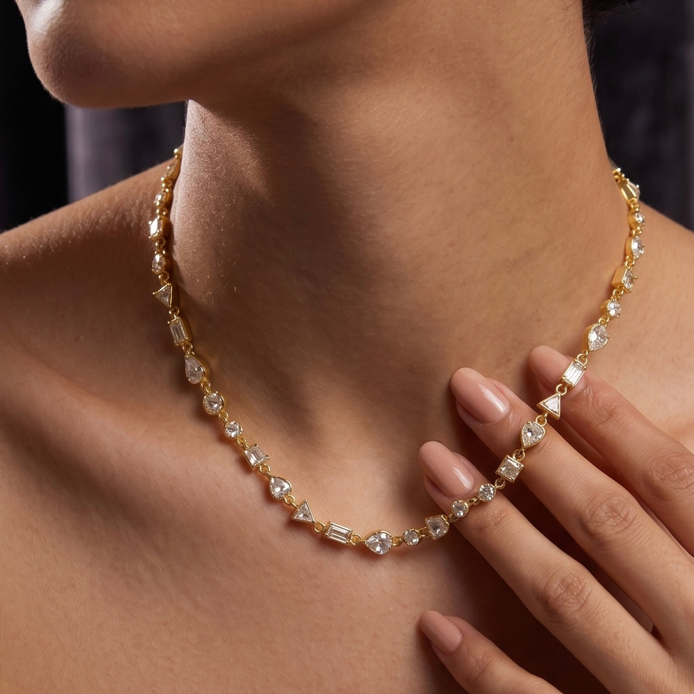 Mixed Cut Crystal Riviera