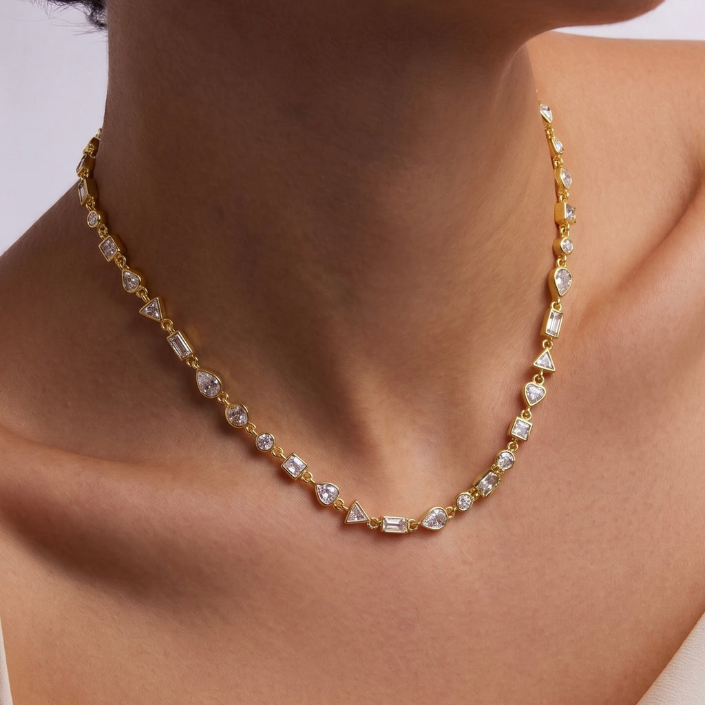 Mixed Cut Crystal Riviera