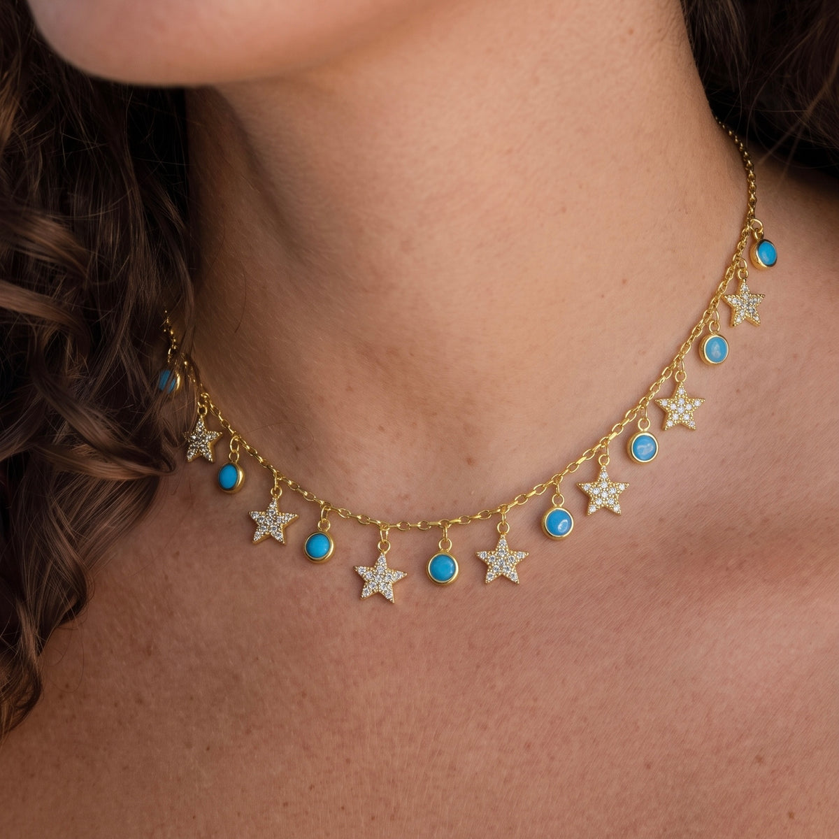Starlit Turquoise Kolye