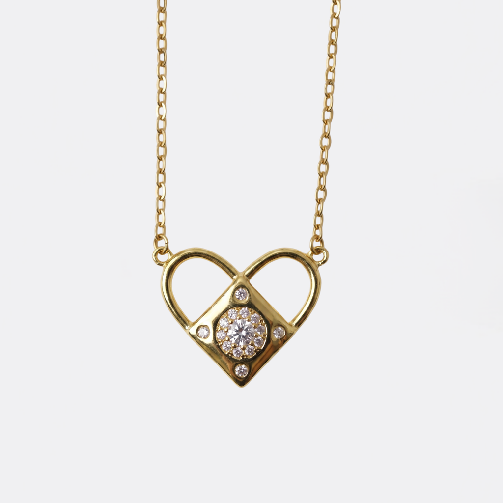 Pavé Heart Lock