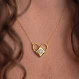 Pavé Heart Lock