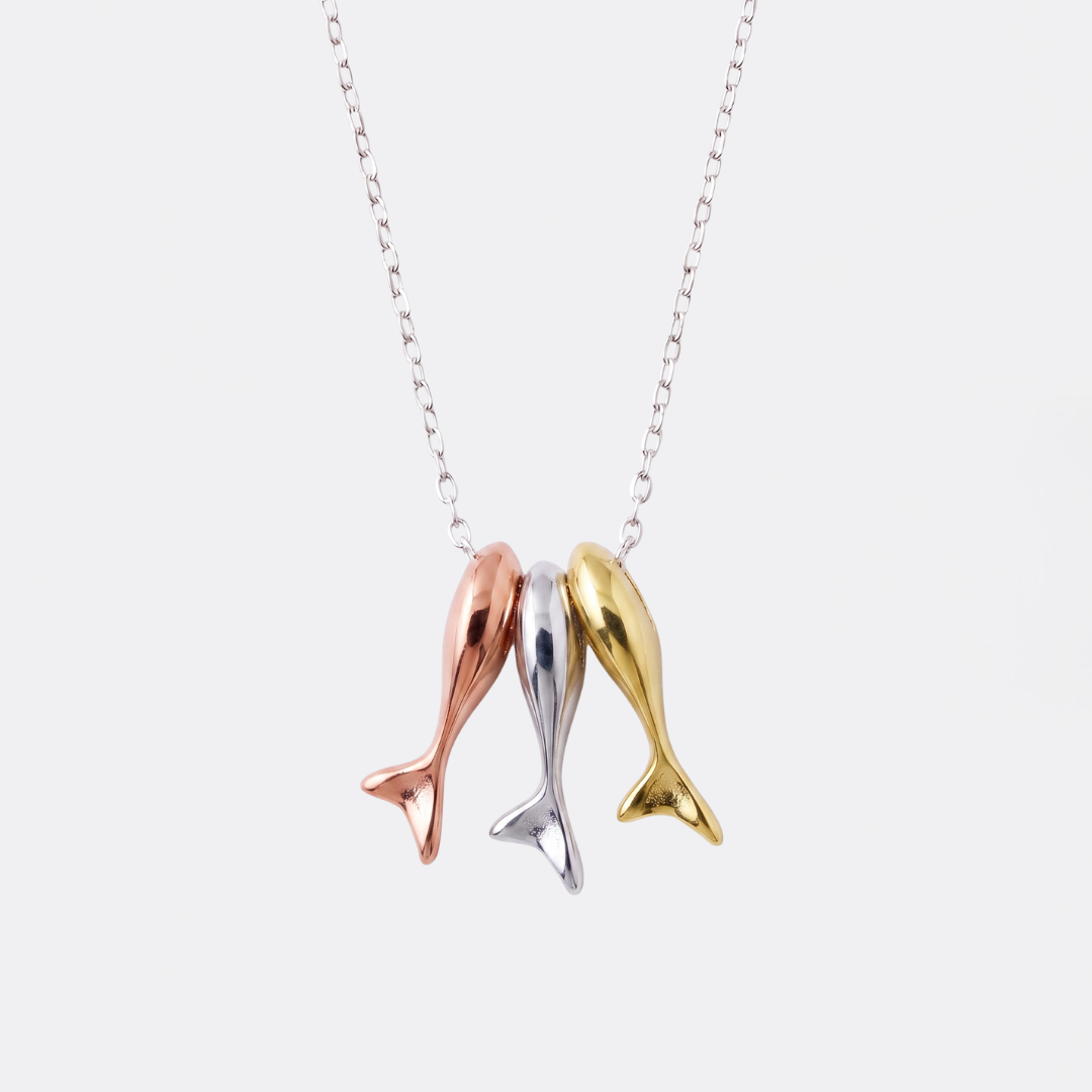 Tri-Color Fish Charm