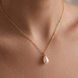 Teardrop Pearl Kolye – 925 ayar gümüş inci kolye, Minon