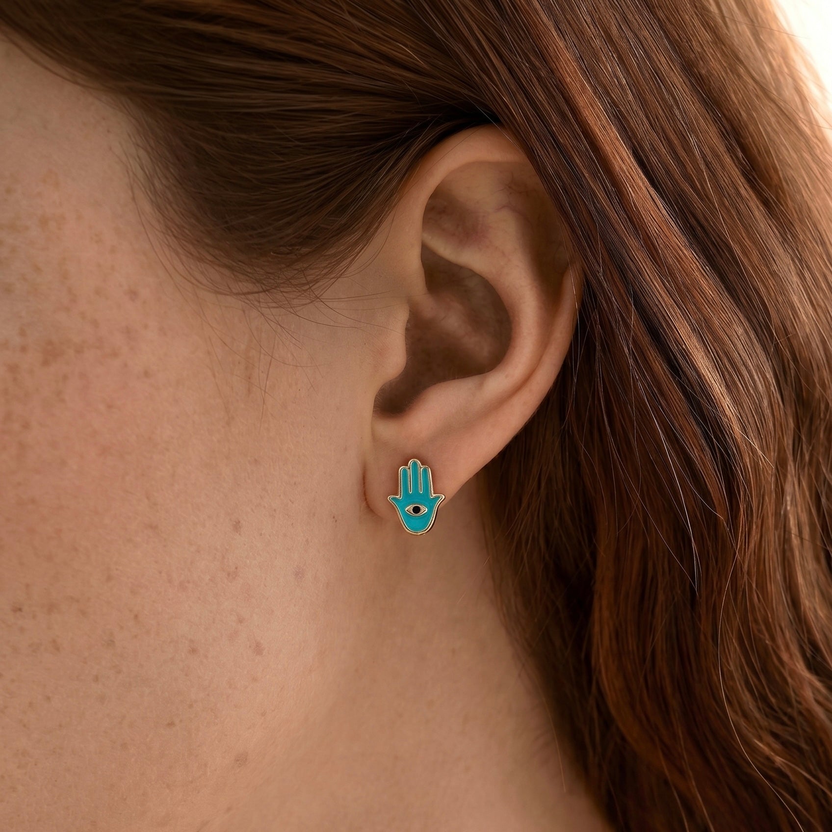 Enamel Hamsa