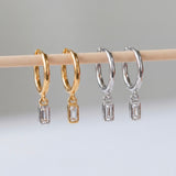 Baguette Solitaire Charm