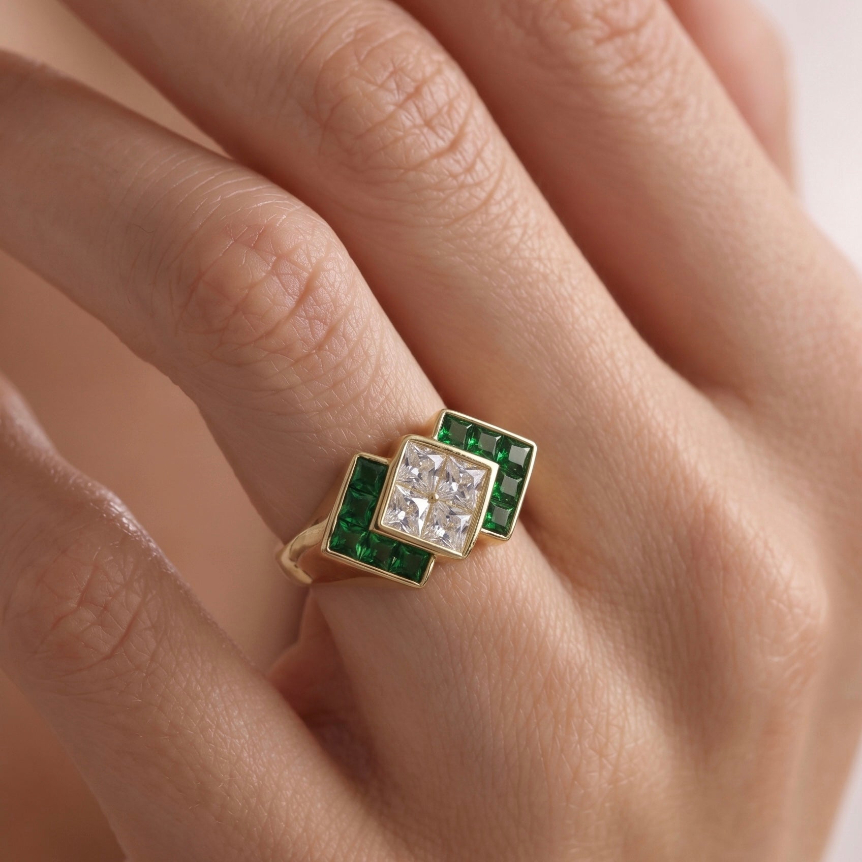 Princess Cut Emerald