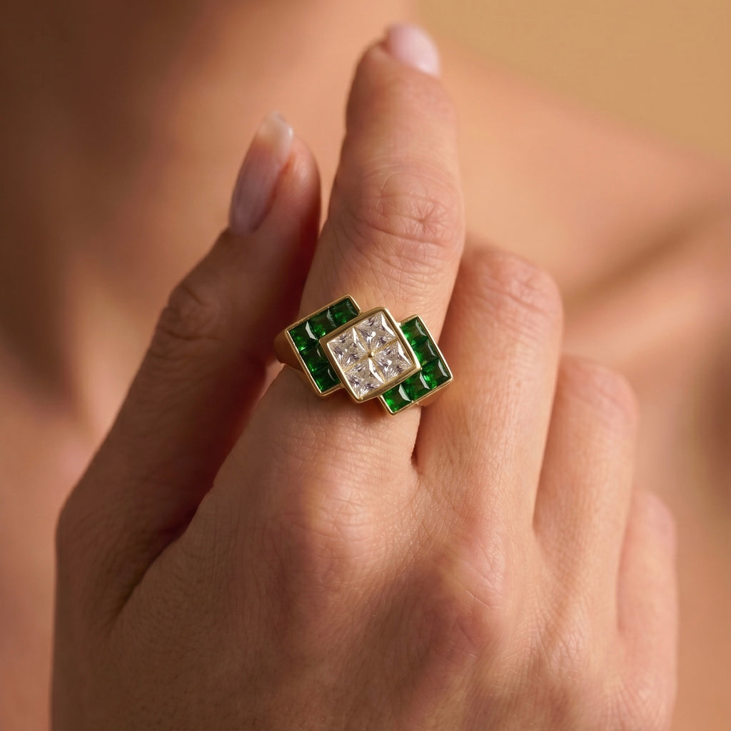 Princess Cut Emerald