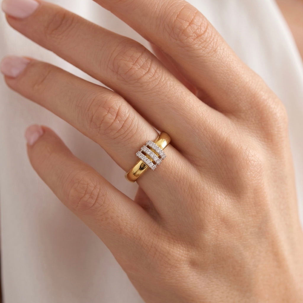 Triple Row Pavé
