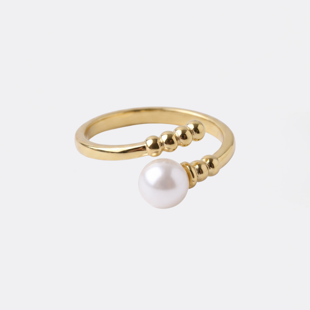 Perla Bypass Yüzük – 925 ayar gümüş inci yüzük, Minon (görsel 4)